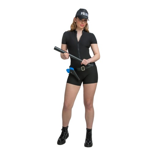 Sexy police lady - romper, cap