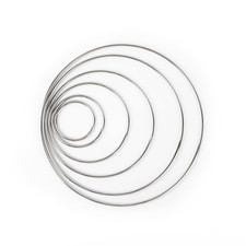 , 24 Pack Metal Rings Hoops