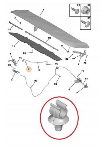 Fit honda plastic bonnet clips - honda,