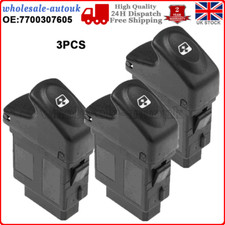 3PCS ELECTRIC WINDOW CONTROL SWITCH BUTTON FOR RENAULT CLIO KANGOO MEGANE