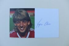1986-88 Jesper Olsen Signed Manchester United Club Card (26613)