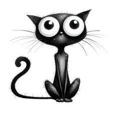 9X9cm Car Sticker Funny Black