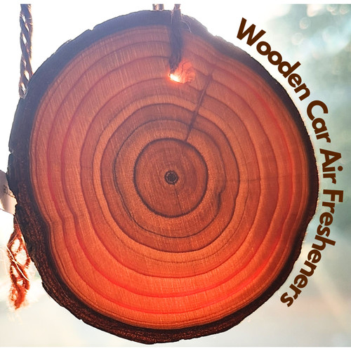 Car air freshener - car, wooden