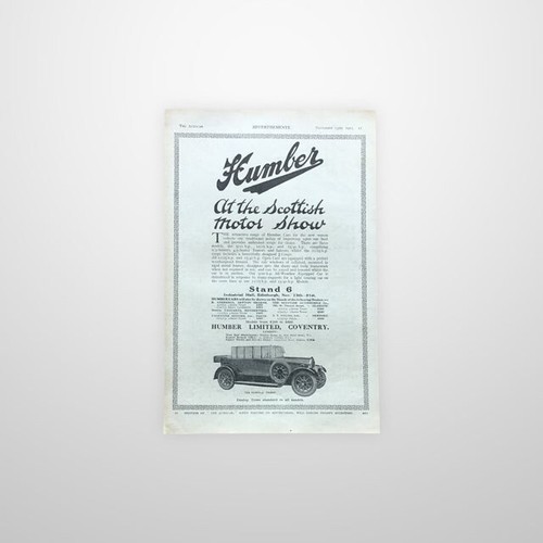 1925 humber touring car - 1925, 15/40