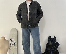 Mulberry Leather Biker Jacket Vintage Mens Size 46 Large Excellent Condition