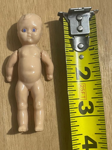 Vintage miniature plastic baby - vintage,