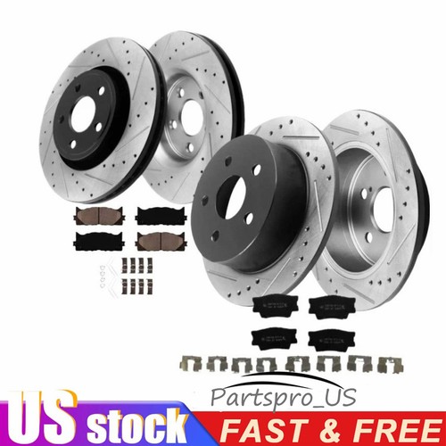 Front rear drilled rotors - rear,