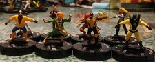 Heroclix X 10 All Carded Includes Captain America Luke Cage.