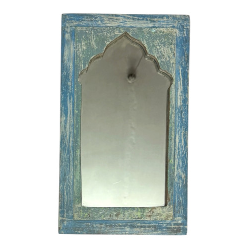 Vintage blue wooden wall - wooden,