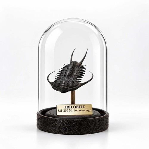Trilobite fossil bell jar - trilobite,