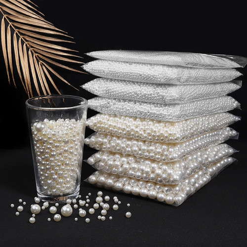 Pearl beads 1000pcs - pearl, 10-1000pcs