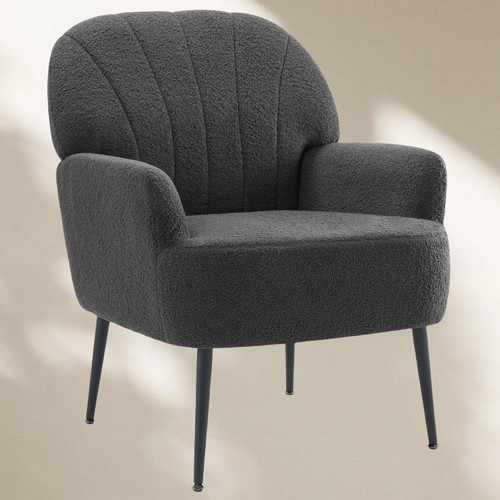 Grey mid century armchair - mid,