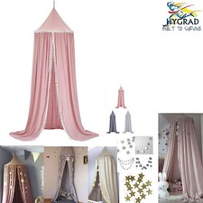 Kid Baby Bed Canopy Bedcover Mosquito Net Curtain Round Dome Tent Cotton Bedding