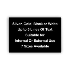 Engraved Brass or Brushed