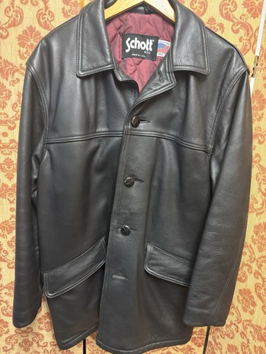 Vintage schott black leather - vintage,