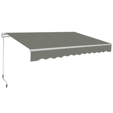 Outdoor Garden Manual DIY Patio Awning Canopy Sun Shade Retractable Shelter UK