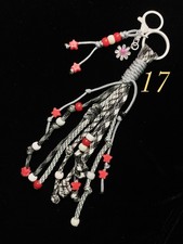 Paracord  knot bag charm, keyring, cute bear flower duck pendant, carabiner