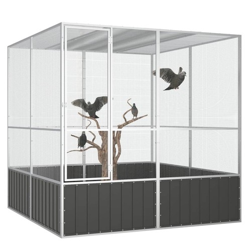 Bird cage anthracite - bird,