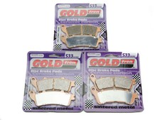 Goldfren S33 Brake Pads Front & Rear For Honda CBR 1100 Blackbird 1999-2008
