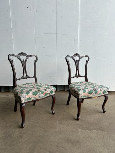 Pair victorian carved - a, of