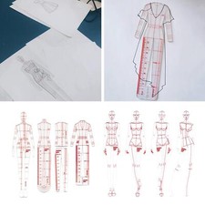 8 Models Fashion Ruler French Curve Template Drafting