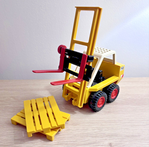 Vintage playmobil forklift - vintage,