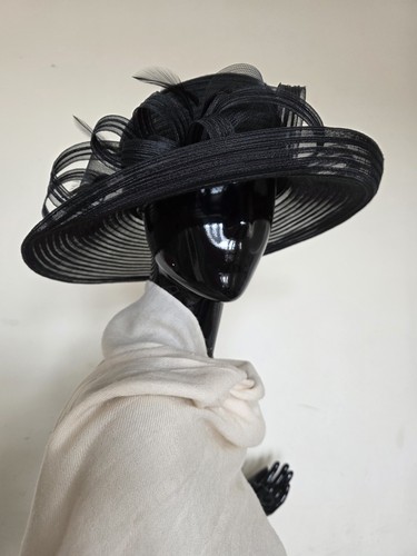 Beautiful bhs black semi sheer - black,