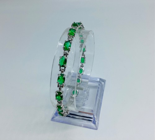 Tennis bracelet emerald green - tennis,