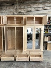 HANDMADE COUNTRY SOLID PINE 6 DOOR WARDROBE WITH TOPBOX (NOT FLATPACKED)