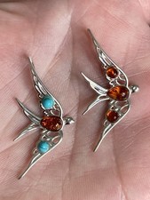 Amber Turquoise Swallow Bird