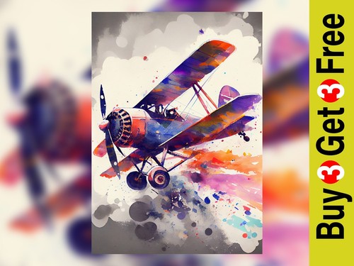 Vintage biplane flight - biplane,