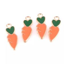 Enamel carrot Charms, enamel