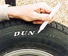 White tyre pen for - white,