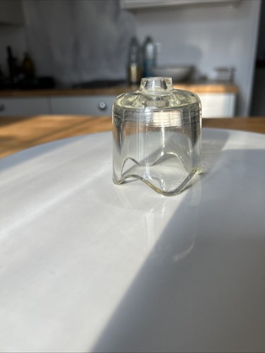 Vintage pie vent clear - -, glass