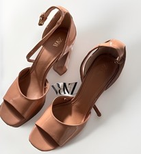 Zara Platform Strappy Beige