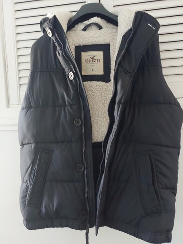 Hollister black fleece lined - hollister,