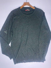 Glenbrae Men's Jumper Size M Golf 80% Wool 20% Cashmere Made in Scotland Green