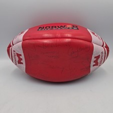 Signed Wigan Warriors Rugby League Ball Vintage Retro 90s Ellgren Viktor Norweb