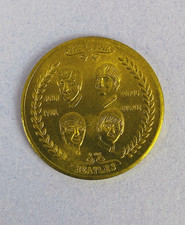 NEMS Vintage Beatles 1964 US Visit Commemorative Coin Medal in Sealed Packet