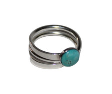 QVC Modern Silver-Tone Ring