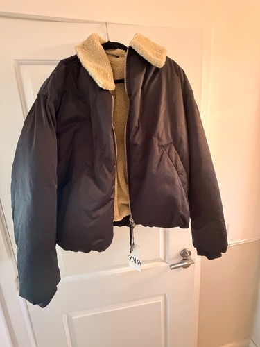 Mens zara bomber jacket brown - mens,