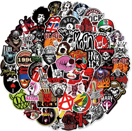 104pc rock stickers lot - 104pc,