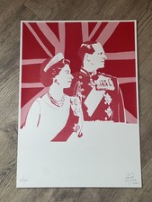 Pure Evil Queen Elizabeth 2nd Prince Philip Print Modern Art Street Art Monarchy
