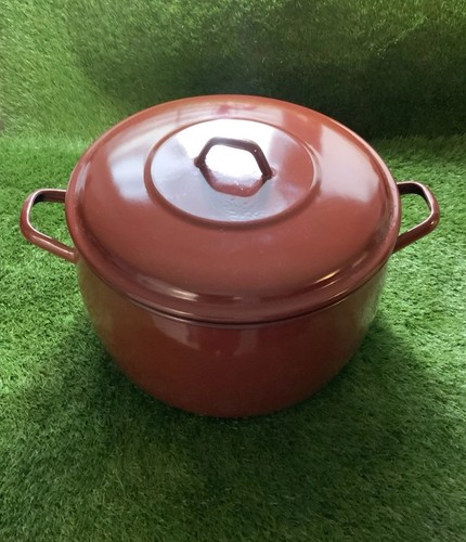 Vintage enamel cooking - enamel, pot
