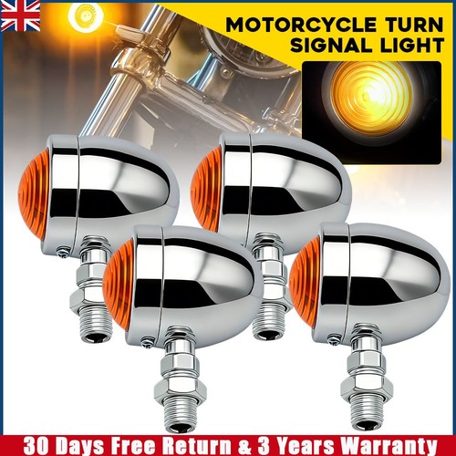 Chrome motorcycle bullet - chrome, turn
