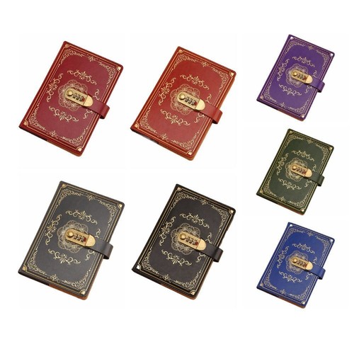Notebook leather password - notebook, pu