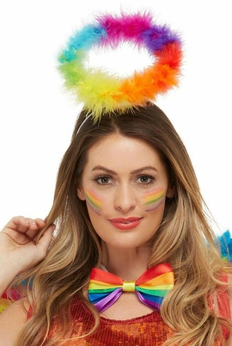 Rainbow fluffy angel - rainbow,