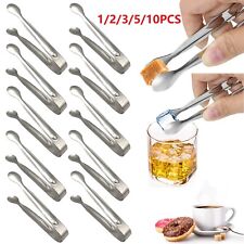 10 Pack Sugar Tongs Ice Tongs Stainless Steel Mini Serving Tongs Small Kitchen