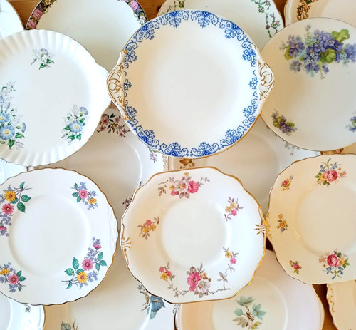 Vintage english china floral - vintage,