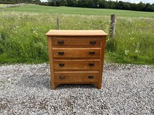 1930’s Golden Oak Chest of Drawers / Vintage Oak Chest / Rustic Oak Chest